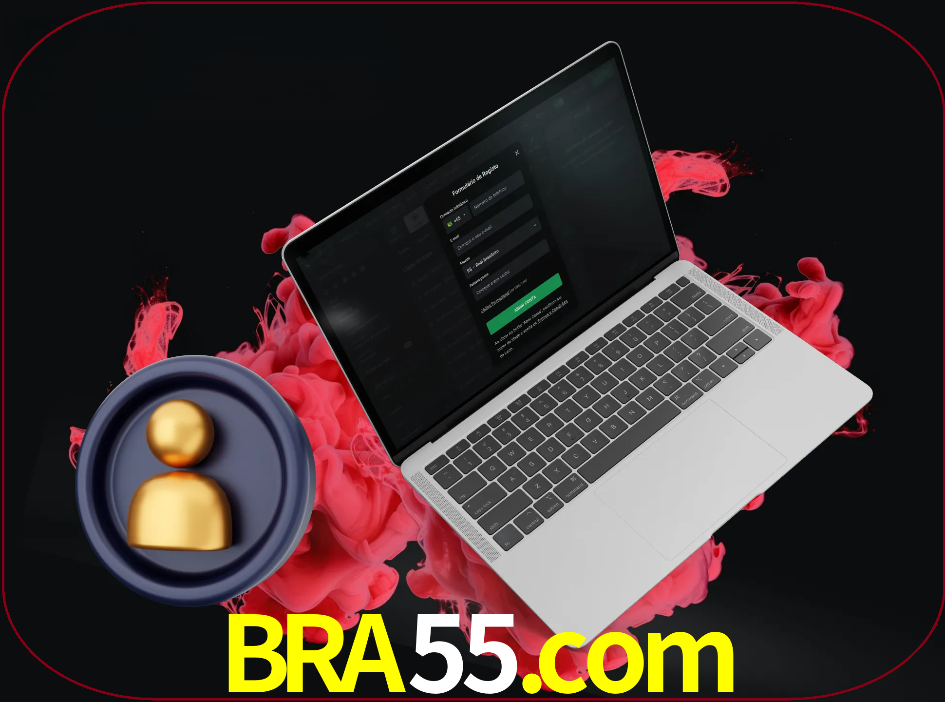 No cabeçalho do site bra55, clique no botão que o levará a um formulário especial onde terá de introduzir as suas informações actuais.