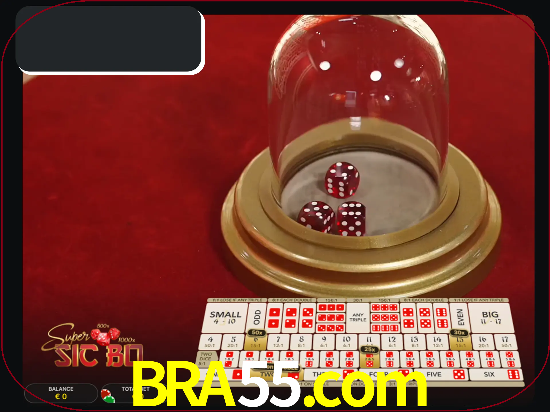 Deixe os dados ao seu lado nos jogos da Sic Bo.